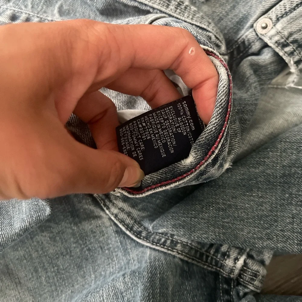 Tommy Hilfiger Vintage Light blue Washed Loose Fit Carpenter Jeans - Picture 11 of 11